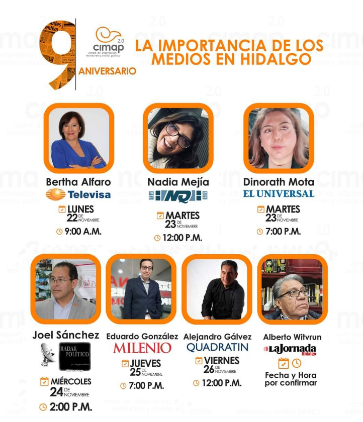 Aniversario del Centro de Información, Monitoreo y Análisis Político
