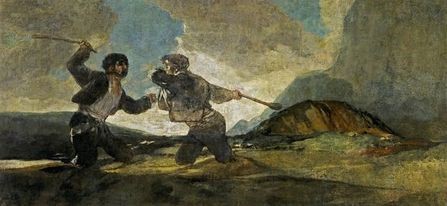 Duelo a Garrotazos - Francisco de Goya