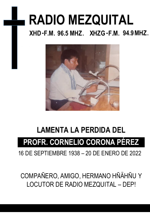 Esquela Radio Mezquital