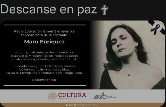 Esquela Maru Enríquez