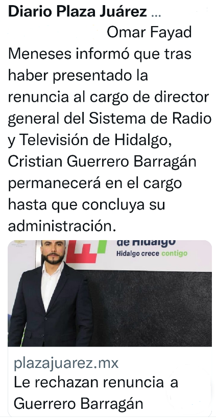 Rechazo Renuncia Guerrero