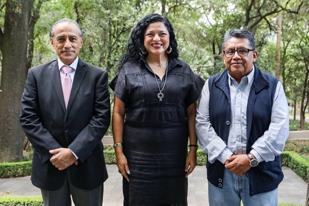 Gabriel Sosa Plata, Alejandra Fraustp Guerrero y Jesús Alejo Santiago