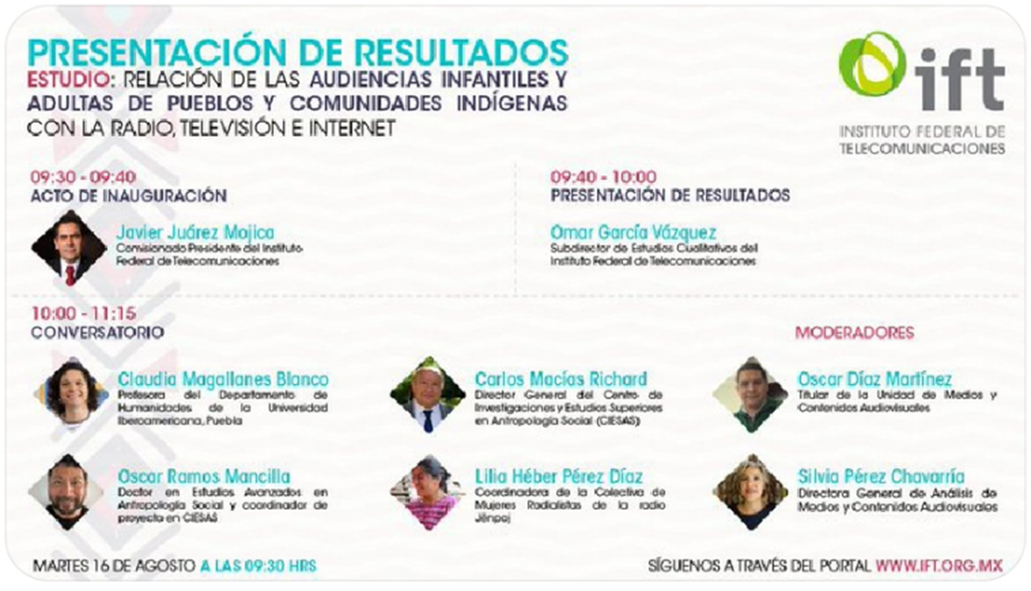 Resultados de estudio Audiencias Infantiles IFT