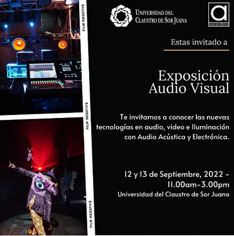 Exposición Audovisual video e iluminación