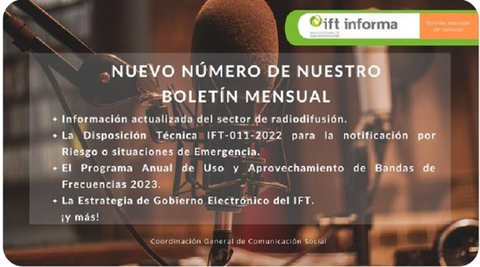 IFT Programa anual de uso y aprovechamiento de bandas de frecuencia
