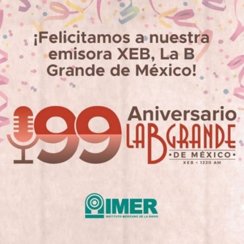 99 aniversario la B grande felicitación IMER