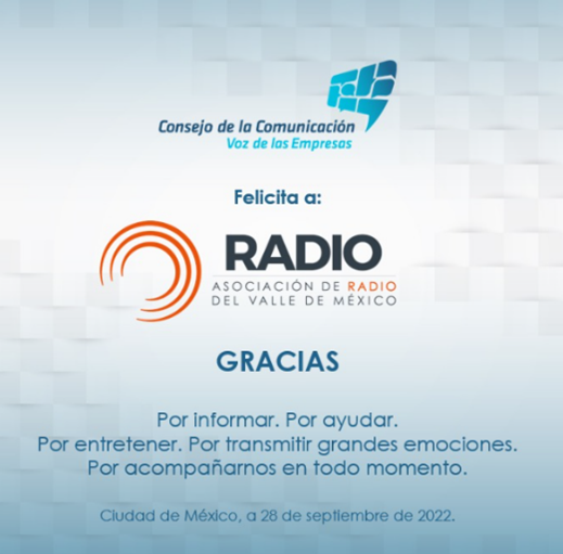 Consejo de la Comunicación Felicitación
