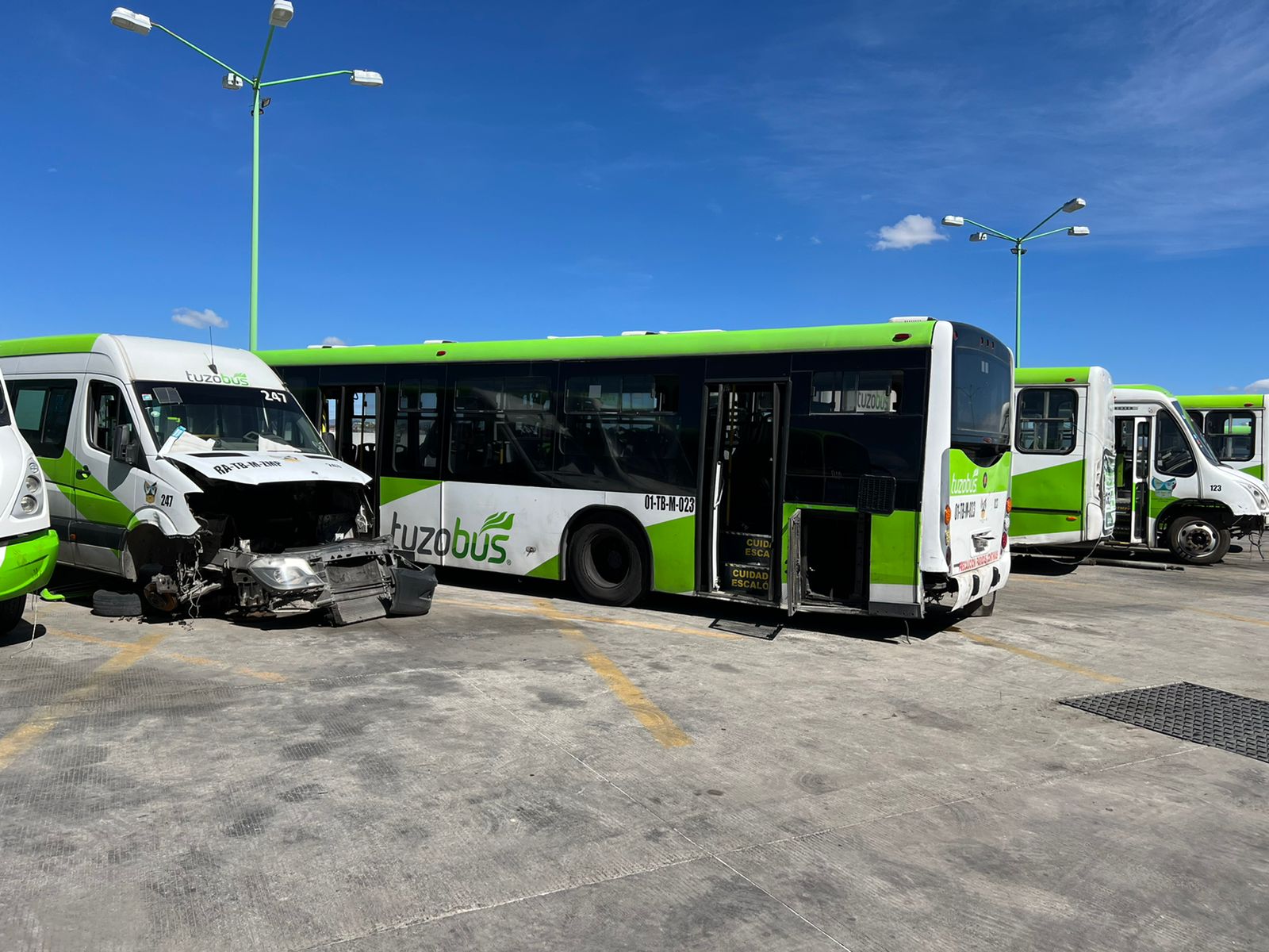 Unidades Chocadas del Tuzobus