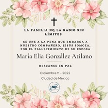 Esquela María Elia González Atilano