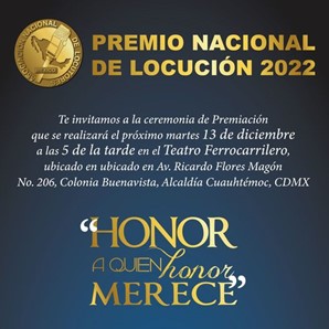 Premio Nacional de Locución 2022