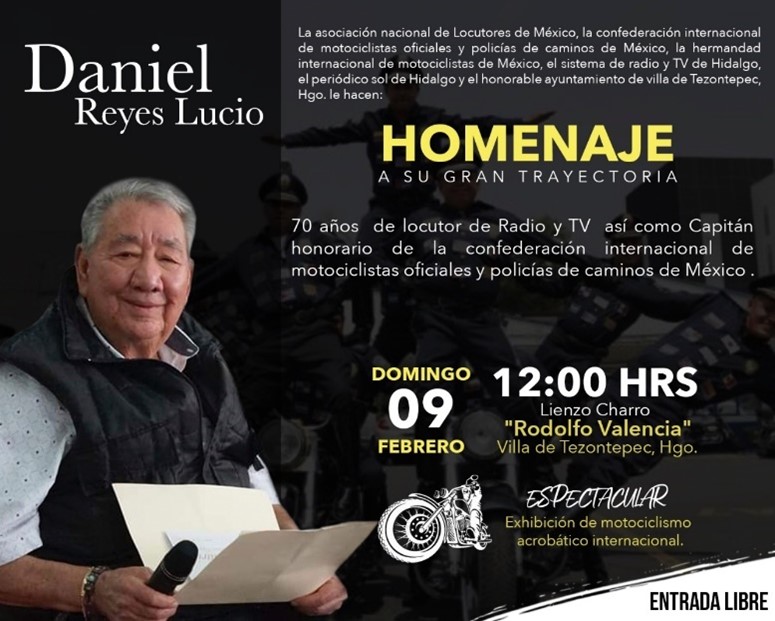 Homenaje Daniel Reyes Lucio