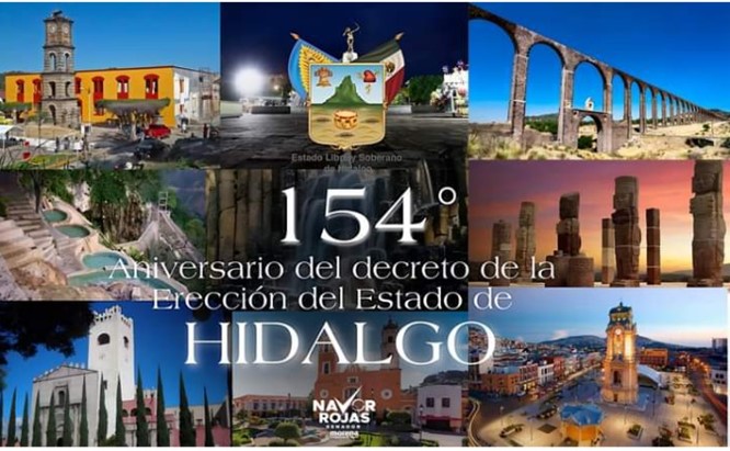 154 Aniversario de la Erección del Estado de Hidalgo
