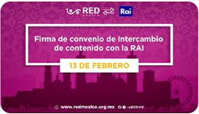 RED firma de convenio de intercambio de contenido de la RAI