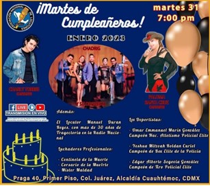 Martes de Cumpleaños Asociación Nacional de Locutores de México A.C.