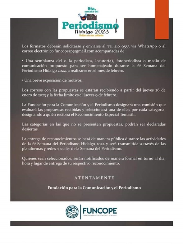 6ta Semana del Priodismo FUNCOPE