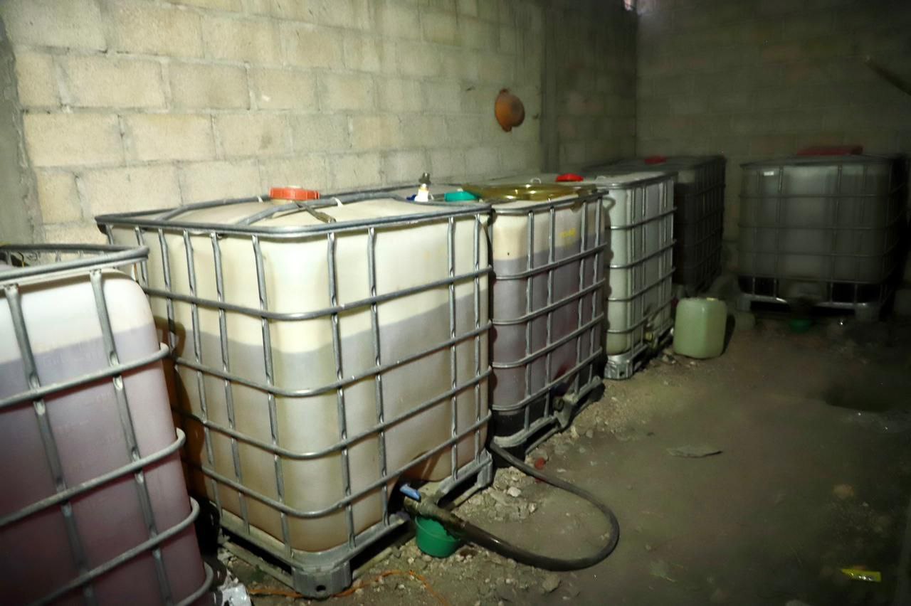 huachicol asegurado en Bomintzha