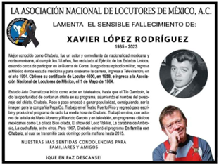 Esquela Xavier López Rodríguez