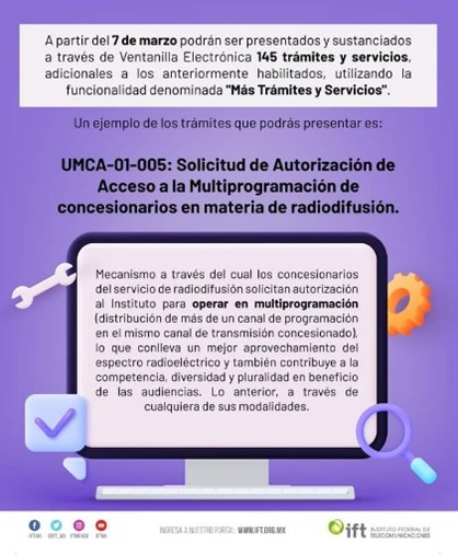 Servicios de Ventanilla Electrónica IFT