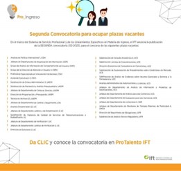 IFT convocatoria para plazas vacantes