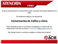 Comentarista de tráfico y clima