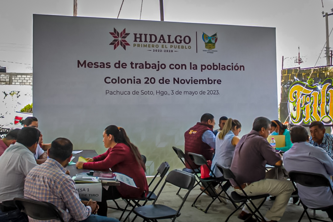 Mesas de trabajo en Pachuca