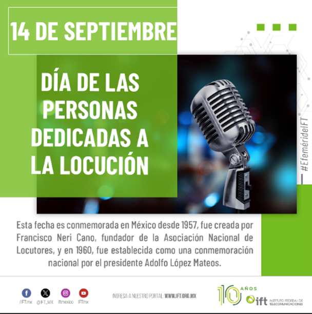 Día de las personas dedicadas a la locución IFT