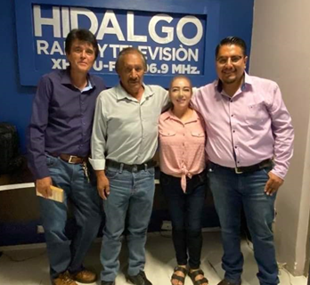 Miguel Serna Grajales, José Carrasco Lozano, Verónica Cabrera y Luis Romero