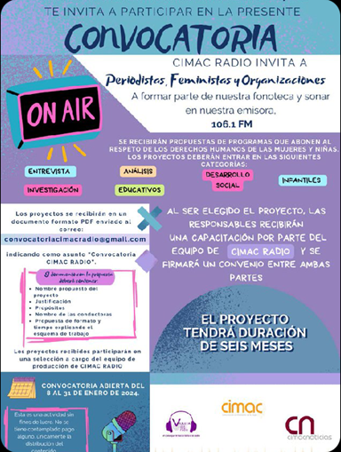 Convocatoria On Air CIMAC