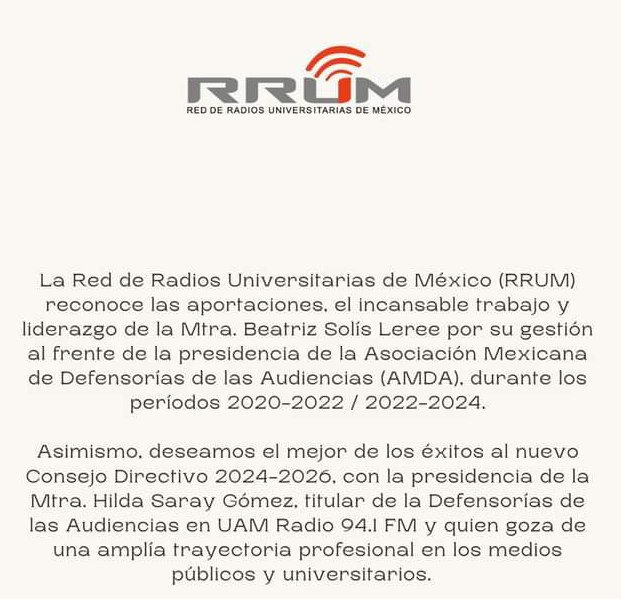RRUM Comunicado
