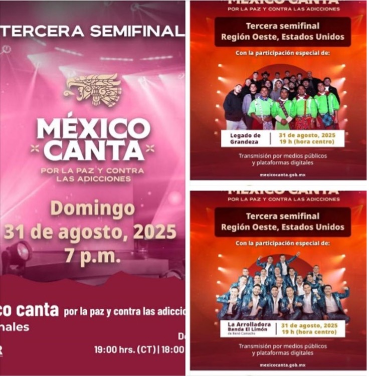 Mexico Canta tercera Semifinal