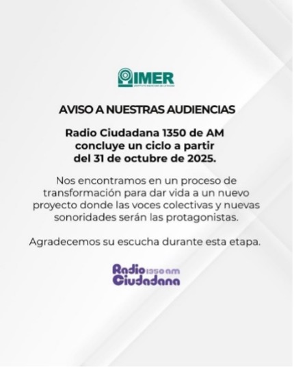 Radio Ciudadana IMER Conclusión de Ciclo