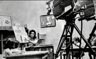 Pepita Gomís set de grabación