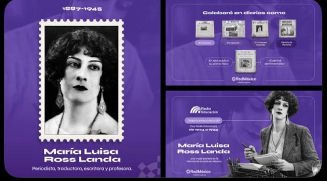 María Ross Landa primera mujer en dirigir una estación de radio