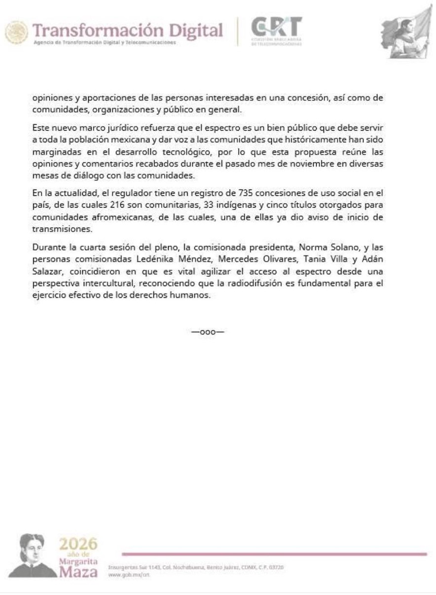 CRT somete a consulta pública lineamientos para concesiones de radio social comunitaria, indígena y afroamericana