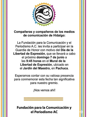 Guardia de Honor Día de la Libertad de Expresión 2026
